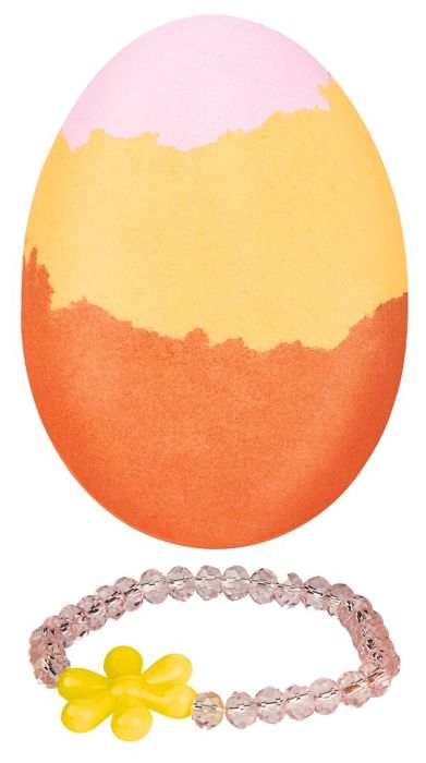 Magie in der Wanne: Das sprudelnde Zauber-Ei mit Überraschungs-Armband