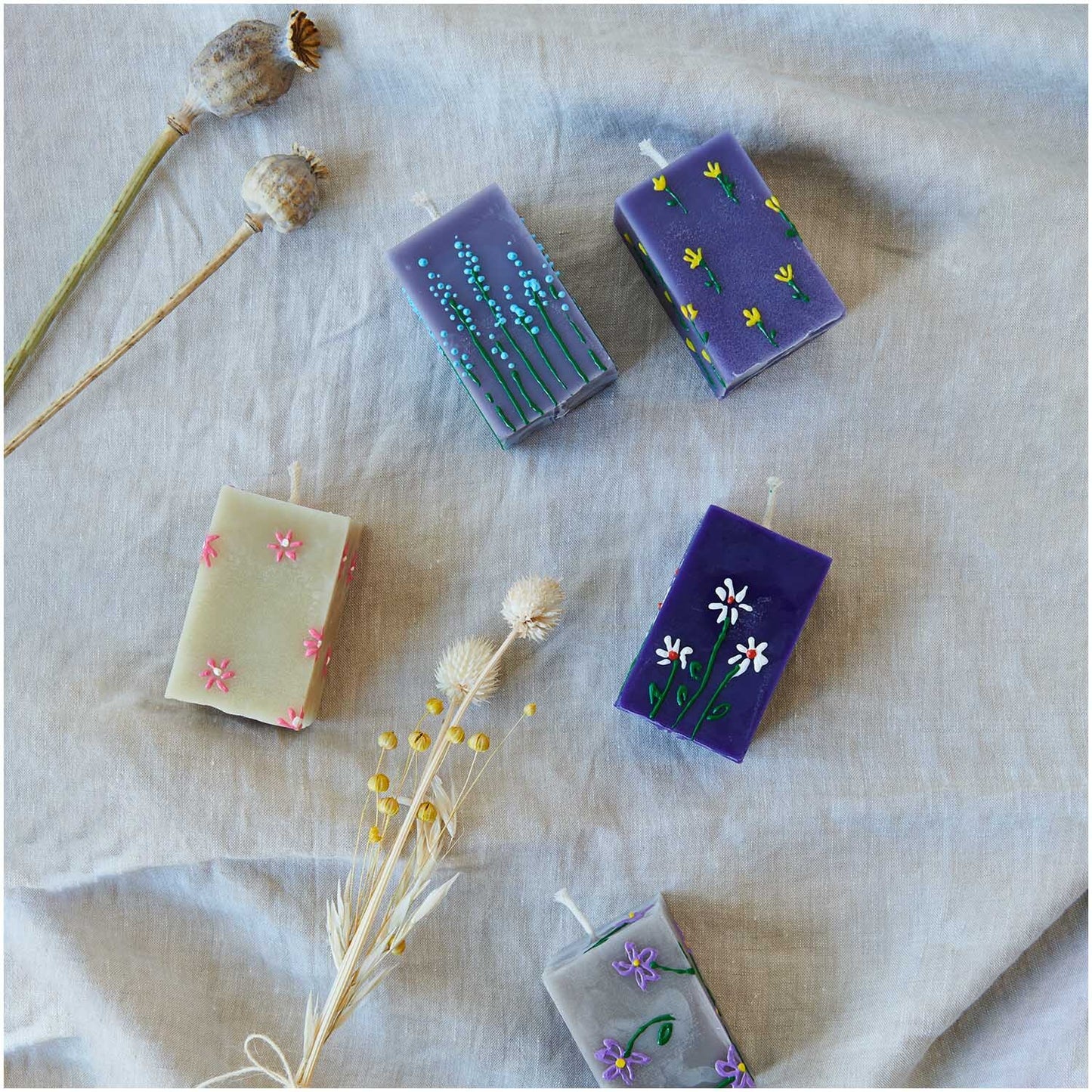 Candle Liner Kerzenmalfarbe Set Regenbogen Rico Design 6 Stück