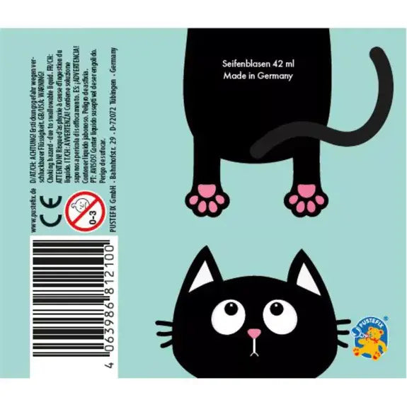 PUSTEFIX Klassik Seifenblasen im Katzen-Design – 42 ml