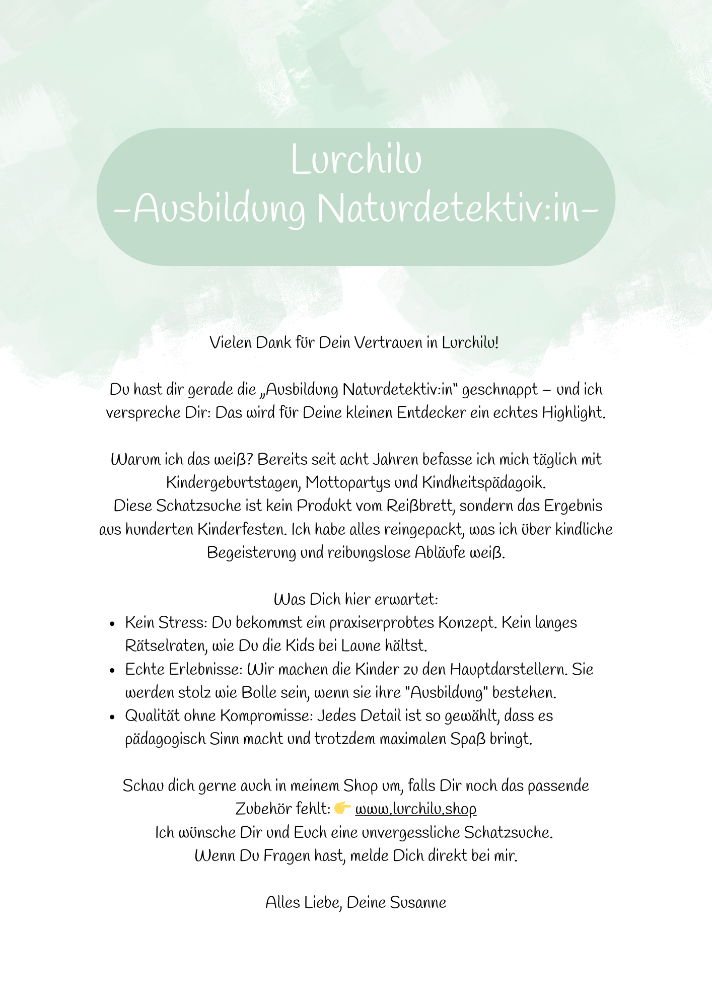 Ausbildung zum Naturdektiv:in