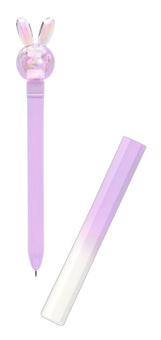 Gelschreiber mit Hasenohren und Holo-Effekt in Pastellfarben für Kinder