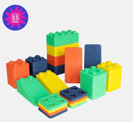 Kreativ-Bausteinset "Sommerabenteuer" – Bauen, Balancieren, Fantasieren