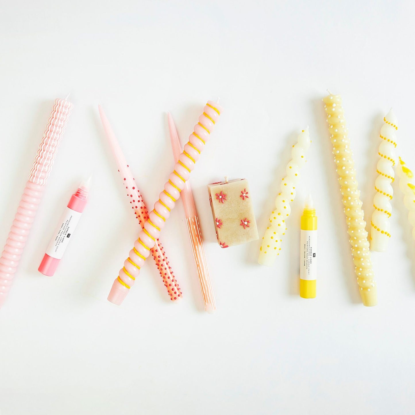 Candle Liner Kerzenmalfarbe Set Regenbogen Rico Design 6 Stück