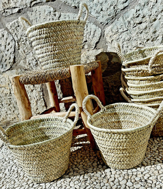 Mallorca Korb aus Palmenblatt zum kreativen Gestalten