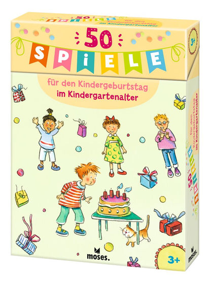 Spielebox 50 Spiele für den Kindergeburtstag Kindergartenalter Lurchilu Online-Shop.
