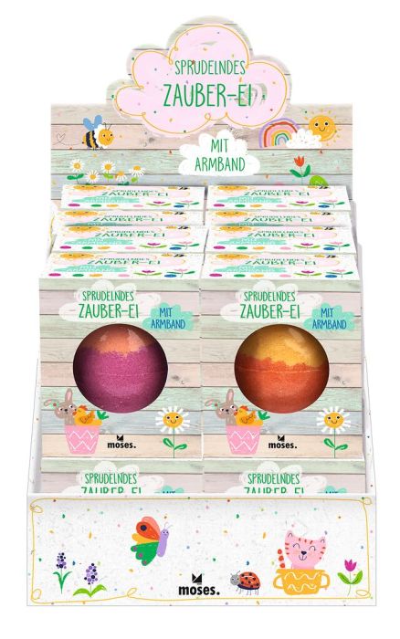 Magie in der Wanne: Das sprudelnde Zauber-Ei mit Überraschungs-Armband