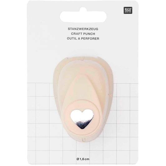 DIY-Einladungskarte mit ausgestanzten Herzen und passender Tischstreu, gestaltet mit dem Herz-Motivstanzer.