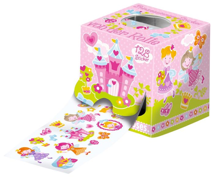 Sticker-Rolle Einhorn, Pferde & Prinzessin (80 cm)
