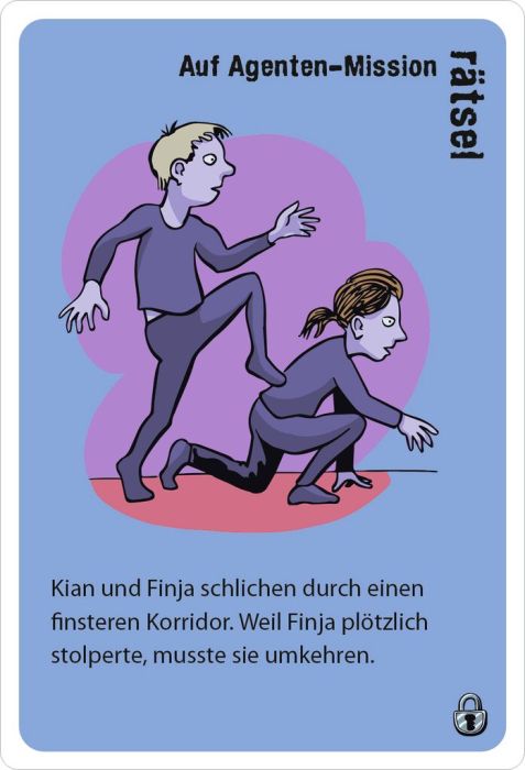 Eine Gruppe von Kindern sitzt zusammen und rätselt gespannt über eine Karte der black stories junior Top Secret! Edition
