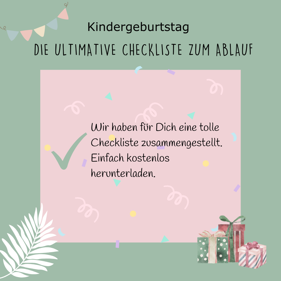 Freebie: Kindergeburtstag Checkliste